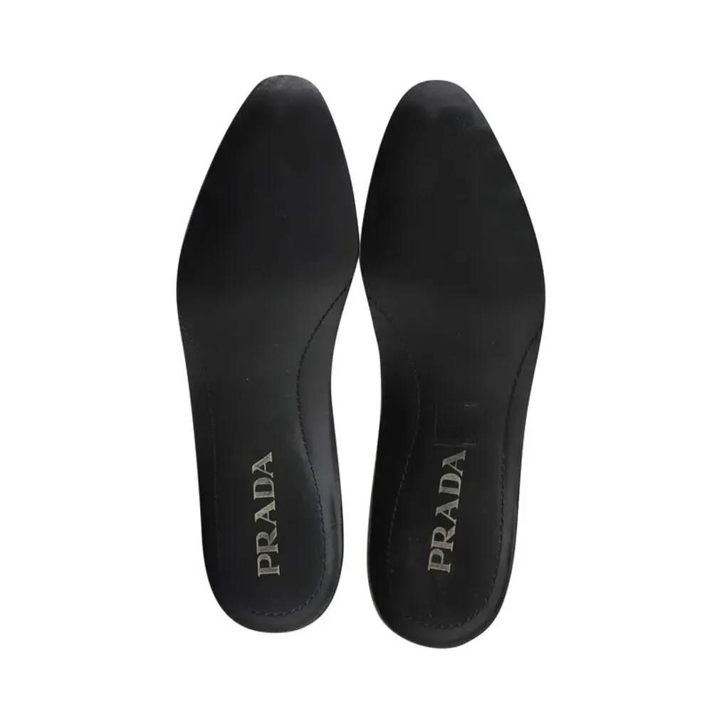 Prada Platform Brogues in Black Leather - Picture 7 of 10